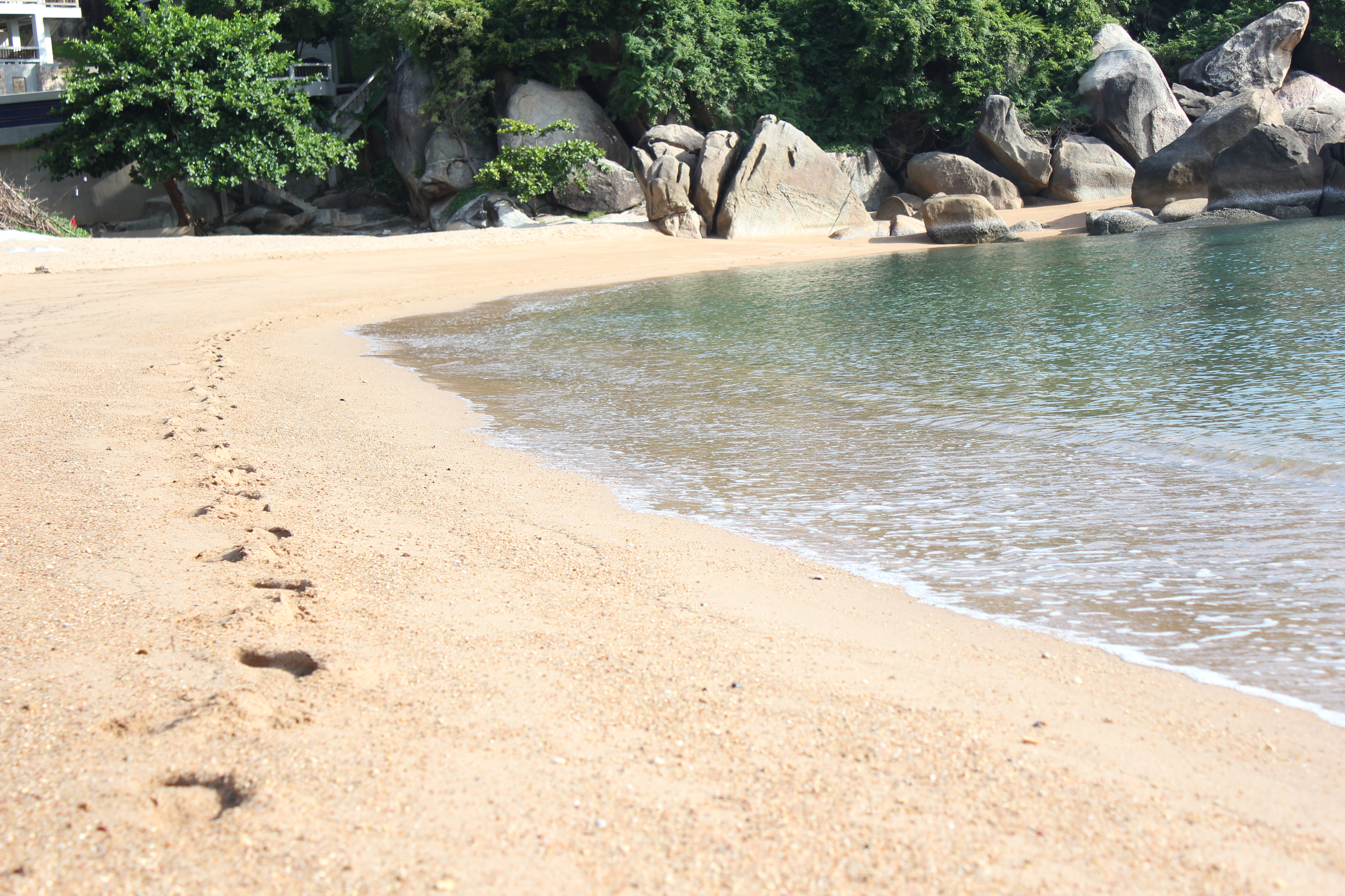 secluded beach